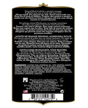 Kama Sutra Kama Sutra Aromatics Massage Oil - 2 oz Sweet Almond - Image 2