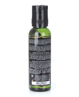 Kama Sutra Kama Sutra Naturals Massage Oil - 2 oz Coconut Pineapple - Image 2