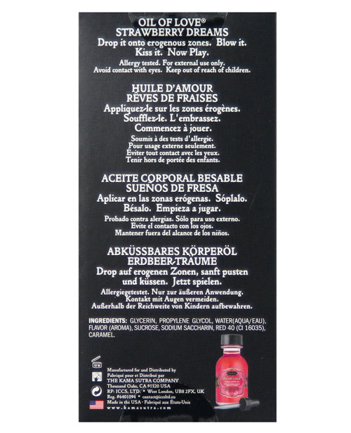 Kama Sutra Kama Sutra Oil of Love - .75 oz Strawberry Dreams - Image 2
