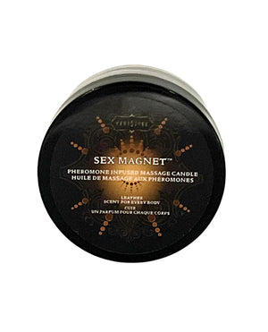 Kama Sutra Kama Sutra Sex Magnet Pheromone Mini Massage Candle - Leather - 1.7 oz