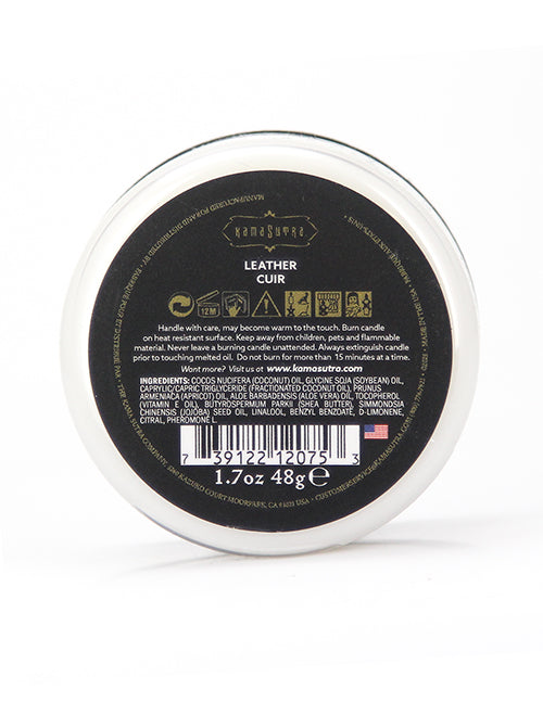Kama Sutra Kama Sutra Sex Magnet Pheromone Mini Massage Candle - Leather - 1.7 oz - Image 2