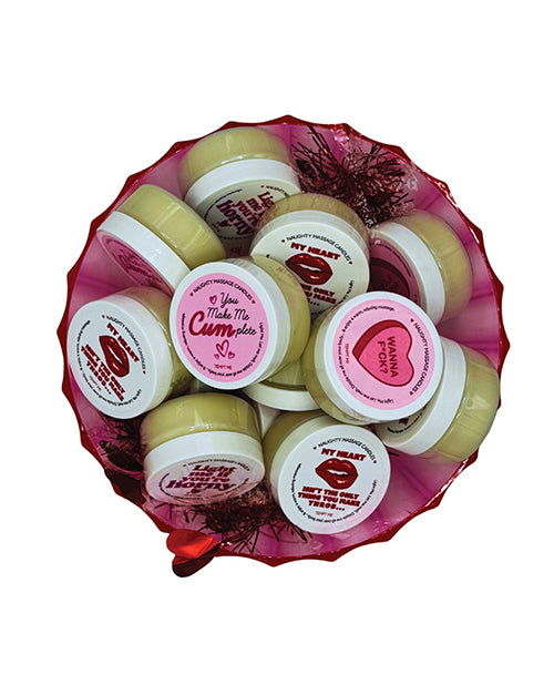 Kama Sutra Valentines Massage Candles Prepack Grab and Go Bowl of 16