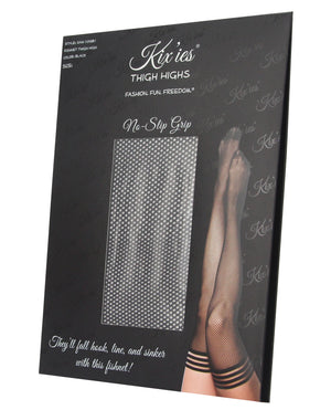 Kixies Kix'ies Sam Fishnet Thigh High Black A - Image 2