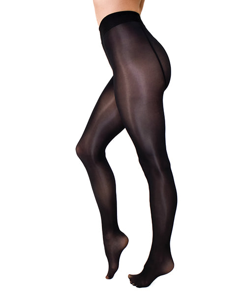 Kixies Kix'ies Strong &amp; Silky Black Tights - Black S/M