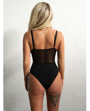 Kixies Kix'ies Signature Striped Bodysuit Black LG - Image 3