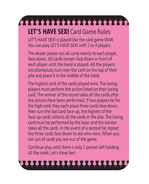 Little Genie Let's Have Sex Card Game