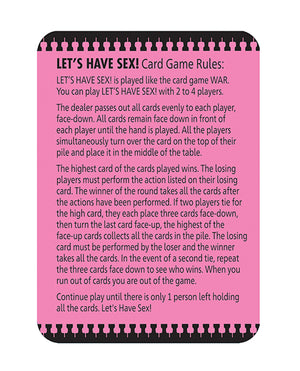 Little Genie Let's Have Sex Card Game
