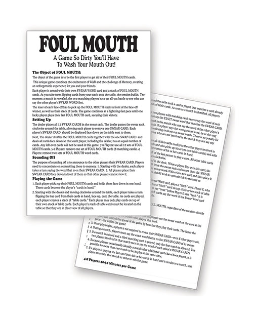 Little Genie Foul Mouth Card Game - Image 2