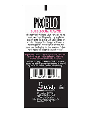 Pro Blo Pro Blo Oral Pleasure Gel - Blueberry - Image 2