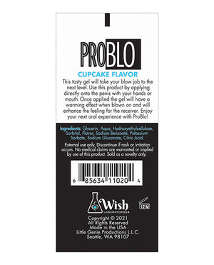Pro Blo Pro Blo Oral Pleasure Gel - Cupcake - Image 2