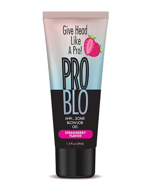 Pro Blo Pro Blo Oral Pleasure Gel - 1.5 oz Strawberry - Image 2