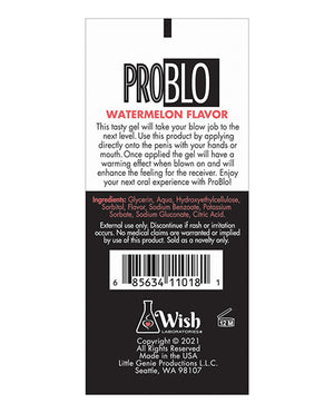 Pro Blo Pro Blo Oral Pleasure Gel - Watermelon