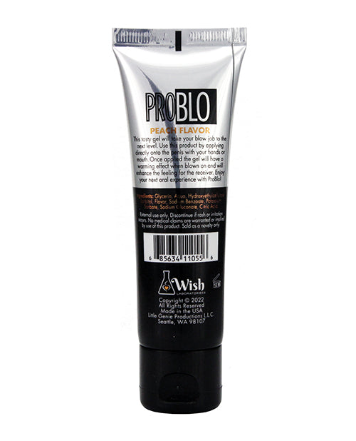 Pro Blo Pro Blo Oral Pleasure Gel - Peach - Image 2