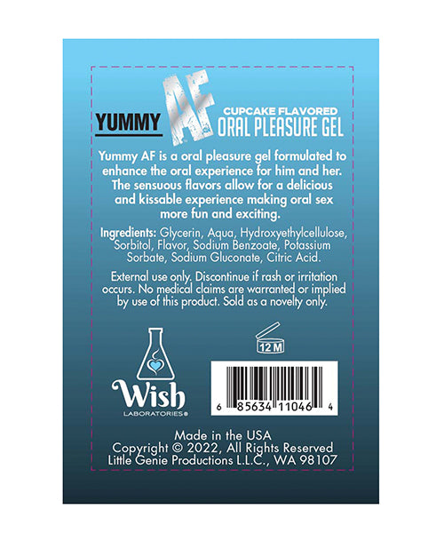 Little Genie Yummy AF Oral Pleasure Gel - 2.2 oz Cupcake - Image 2