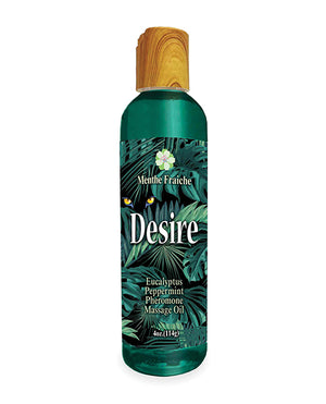 Little Genie Desire Pheromone Massage Oil - 4 oz Eucalyptus/Peppermint
