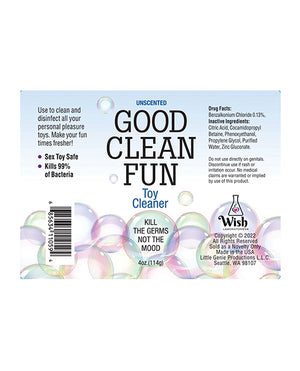 Little Genie Good Clean Fun Toy Cleaner - 4 oz Unscented - Image 2