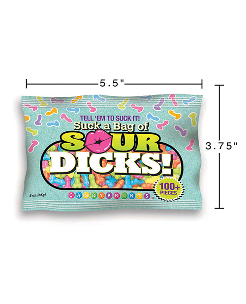 Candy Prints Suck a Bag of Sour Dicks - 100 pc Bag - Image 2