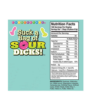 Candy Prints Suck a Bag of Sour Dicks - 100 pc Bag - Image 4