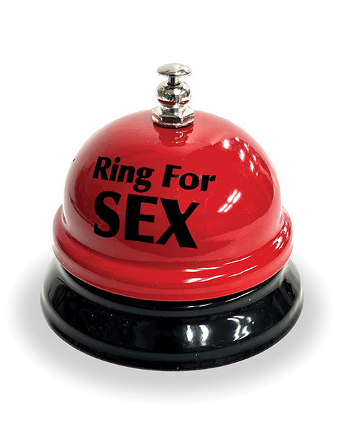 Candy Prints Ring the Bell for Sex Desk Bell - Red/Black - Image 2