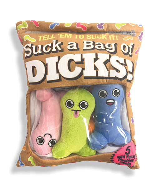 Little Genie Suck A Bag of Dicks Plushy Pillows - Plush Bag of 5 Dicks