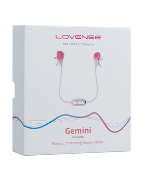 Lovense Lovense Gemini Vibrating Nipple Clamps - Pink