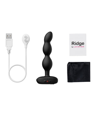 Lovense Lovense Ridge Bumpy Anal Plug - Black - Image 5