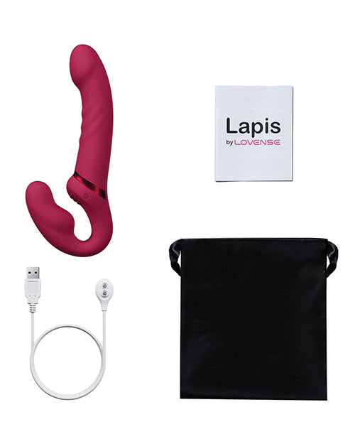 Lovense Lovense Lapis Vibrating Strapless Strap On - Pink