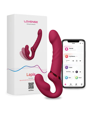 Lovense Lovense Lapis Vibrating Strapless Strap On - Pink - Image 5