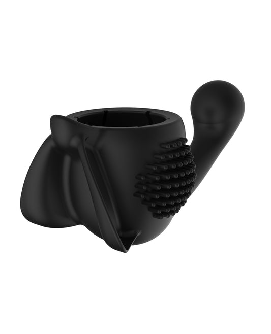 Lovense Lovense Domi Flexible Rechargeable Mini Wand Female Attachment - Black - Image 2