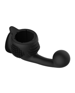 Lovense Lovense Domi Flexible Rechargeable Mini Wand Female Attachment - Black - Image 3