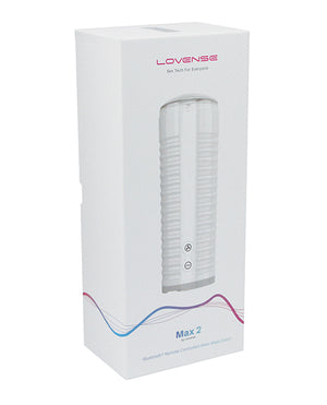 Lovense Lovense Max 2 Rechargeable Male Masturbator w/White Case - Clear Sleeve - Image 5