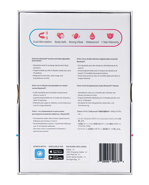 Lovense Lovense Dolce (Previously Quake) Adjustable Dual Stimulator - Pink - Image 2
