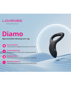 Lovense Lovense Diamo Cock Ring - Black - Image 5