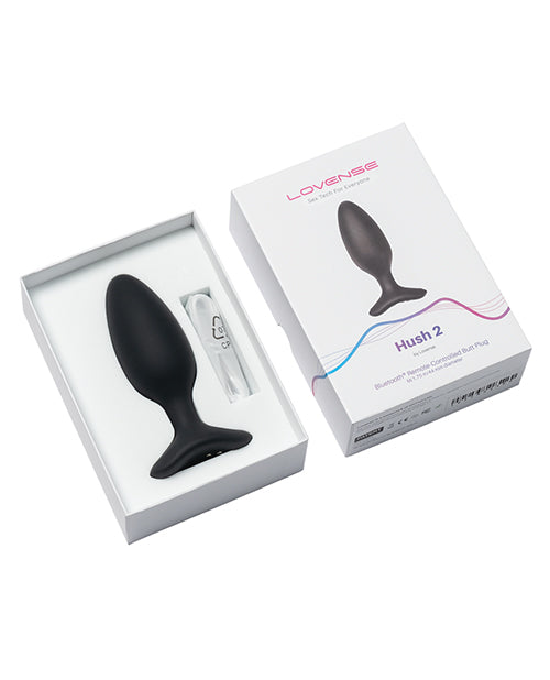 Lovense Lovense Hush 2 1.75" Butt Plug - Black