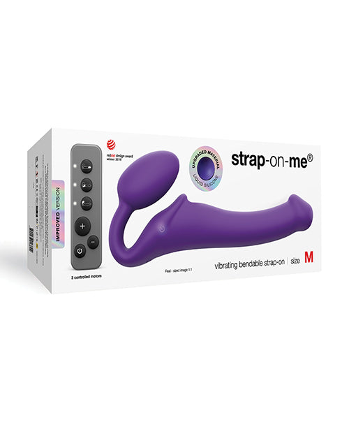 Strap-On-Me Strap On Me Vibrating Bendable Strapless Strap On Medium - Purple - Image 2