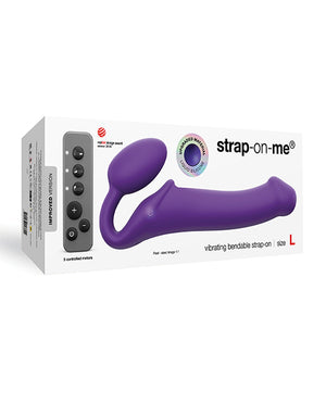 Strap-On-Me Strap On Me Vibrating Bendable Strapless Strap On Large - Purple - Image 3