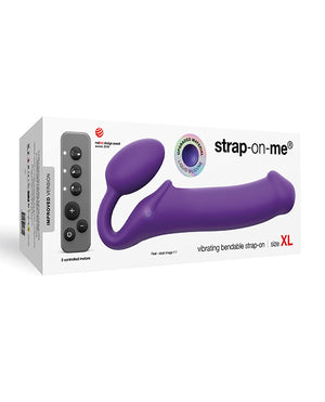Strap-On-Me Strap On Me Vibrating Bendable Strapless Strap On Xlarge - Purple - Image 4