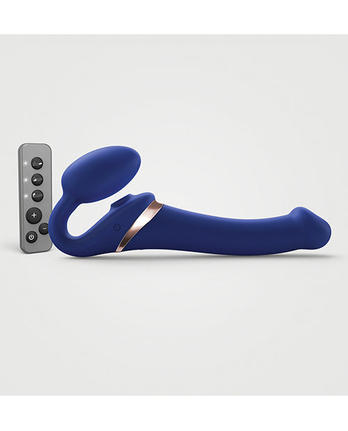 Strap-On-Me Strap On Me Multi Orgasm Bendable Strapless Strap On Medium - Night Blue - Image 2