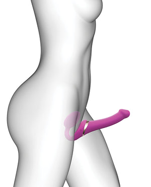 Strap-On-Me Strap On Me Multi Orgasm Bendable Strapless Strap On Small - Fuchsia - Image 4