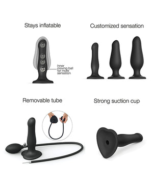 Strap-On-Me Strap On Me Inflatable Dildo Plug - Black - Image 4
