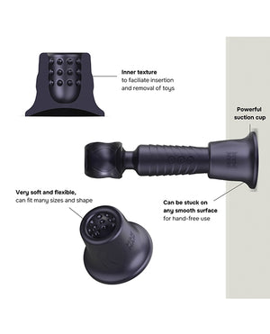 Manwan Manwan Holden Suction Cup Wand Holder - Black Plum - Image 2