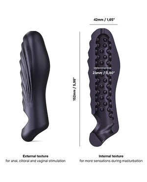 Manwan Manwan RYZER Penis Sleeve - Black Plum - Image 3