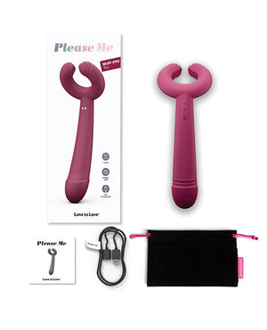 Love to Love Love to Love Please Me Multi-Play Vibrator - Plum Star - Image 5