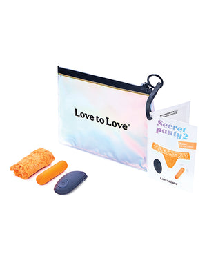 Love to Love Love to Love Secret Panty Vibe 2 - Neon Orange - Image 5