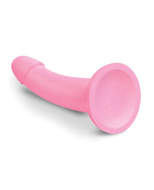 Love to Love Love to Love Curved Suction Cup Dildolls Glitzy - Glitter Pink - Image 5