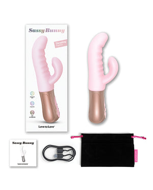 Love to Love Love to Love Sassy Bunny Thrusting G-Spot Rabbit - Baby Pink - Image 5