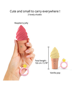 Love to Love Love to Love Cand'ice Ice Cream Cone Stimulator - Raspberry Jolly - Image 4