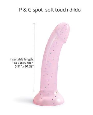 Love to Love Love to Love Curved Suction Cup Dildolls Starlight - Pink - Image 3