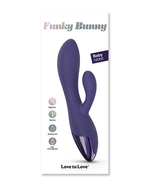 Love to Love Funky Bunny Small Rabbit - Midnight Indigo - Image 2
