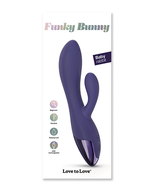 Love to Love Funky Bunny Small Rabbit - Midnight Indigo - Image 2